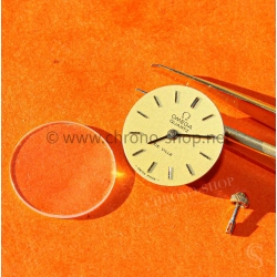 Omega vintage pièces montres dames Omega De Ville cadran,aiguilles,couronne et calibre Omega quartz