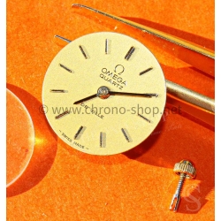 Genuine vintage Omega Genève De Ville dial collector's Dial, handset,Crystal,Crown winder,quartz Omega calibre