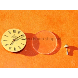 Genuine vintage Omega Genève De Ville dial collector's Dial, handset,Crystal,Crown winder,quartz Omega calibre