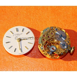Chopard Genève L.U vintage cadran argent avec aiguilles et calibre Chopard mécanique manuel 17 rubis