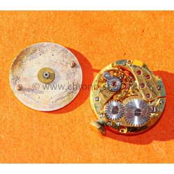 Genuine vintage L.U Chopard Genève Silvered watch part dial, hands, mechanical caliber