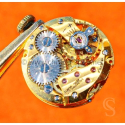 Genuine vintage L.U Chopard Genève Silvered watch part dial, hands, mechanical caliber