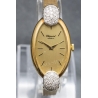 Chopard Genève vintage cadran ovale champagne 16x30mm aiguilles,verre,calibre Chopard mécanique manuel 17
