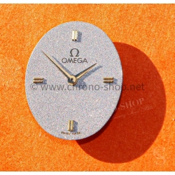 Genuine vintage Omega dial collector's Grey pearl Satin Dial,dauphines handset,Omega quartz 1387 caliber