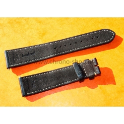 Hanhart PIONEER MonoControl, TwinControl Bracelet en cuir de veau noir 21mm Hanhart Steve Mcqueen 417ES 42mm