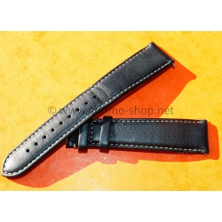 Hanhart PIONEER MonoControl, TwinControl Bracelet en cuir de veau noir 21mm Hanhart Steve Mcqueen 417ES 42mm