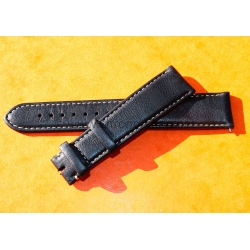 Original Hanhart alcantara Leather strap PIONEER MonoControl, TwinControl Calf strap black 21 mm Steve McQueen Hanhart 417 ES 4