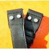 IWC Craftmanship Rivets Black leather calf Big Pilot watches 5002,5004,5009, Timezoner,Perpetual Calendar Watch Strap