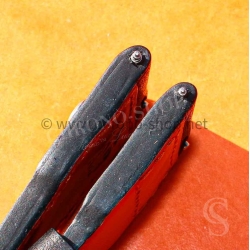 IWC Craftmanship Rivets Black leather calf Big Pilot watches 5002,5004,5009, Timezoner,Perpetual Calendar Watch Strap