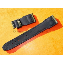 IWC Bracelet Rivets 22mm Cuir Alligator kaki montres hommes Big Pilot 5002,5004,5009 style IW500407 Zegg & Cerlati