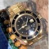 chronoshop Rolex Original yellow gold 20mm Submariner 1680/8,16808,16618 18K Gold Spring Bar 23-9294 Price for set
