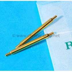 chronoshop Rolex Original yellow gold 20mm Submariner 1680/8,16808,16618 18K Gold Spring Bar 23-9294 Price for set