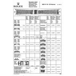 Rolex fixage 74 jubilée acier 74 en 19mm Bracelet jubilée 6251H Montres Daytona 6263,6265,6239 Airking
