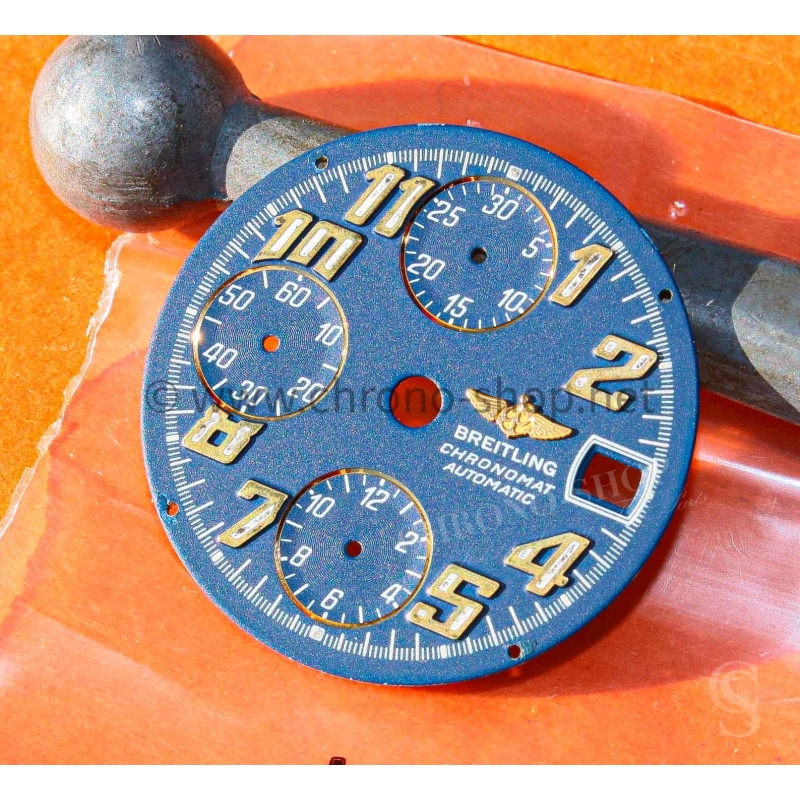 BREITLING VINTAGE CADRAN BLEU MONTRES BREITLING Chronomat vitesse 13050,13350
