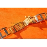 Original 70s vintage Extensible Gold plated Bracelet 20mm Rally Perforated Racing Sport Straight ends