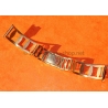 Original 70s vintage Extensible Gold plated Bracelet 20mm Rally Perforated Racing Sport Straight ends