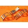 Original 70s vintage Extensible Gold plated Bracelet 20mm Rally Perforated Racing Sport Straight ends