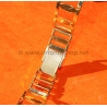 Original 70s vintage Extensible Gold plated Bracelet 20mm Rally Perforated Racing Sport Straight ends