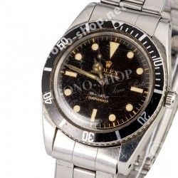Rolex Rare pièce détachée insert bezel insert LONG FIVE Montres Vintage Submariner 5510,5508,5512,5513,1680
