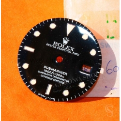 ROLEX VINTAGE CADRAN 168000 NEUF DE STOCK INDEX CREME MONTRES SUBMARINER DATE 16800,168000,16610 TRITIUM cal auto 3035,3135