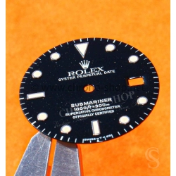 ROLEX VINTAGE CADRAN 168000 NEUF DE STOCK INDEX CREME MONTRES SUBMARINER DATE 16800,168000,16610 TRITIUM cal auto 3035,3135