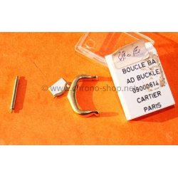 Cartier Santos 18K Gold Tang Buckle 18/14mm Ref 09000614 Tank Galbée Tortue
