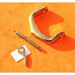 Cartier boucle ardillon plaqué or jaune Ref 09000614 bracelets cuir montres Cartier Santos,Galbé,Tank,Tortue