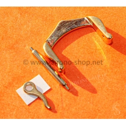 Cartier Santos 18K Gold Tang Buckle 18/14mm Ref 09000614 Tank Galbée Tortue