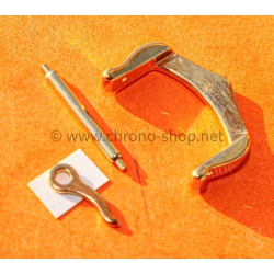 Cartier Santos 18K Gold Tang Buckle 18/14mm Ref 09000614 Tank Galbée Tortue