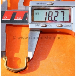 Cartier Santos 18K Gold Tang Buckle 18/14mm Ref 09000614 Tank Galbée Tortue