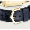 Cartier Santos Tank Galbée Tortue Boucle Or 18K Ref 09000614 Cuir