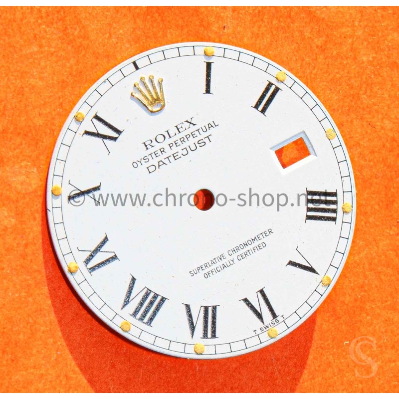 ROLEX Datejust Buckley Vintage Cadran Blanc Romains montres 16013/16018 Cal 3035/3135