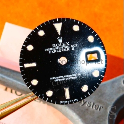 ROLEX VINTAGE CADRAN TRITIUM ORIGINAL MONTRES EXPLORER II 2 DATE 16550, 16570 TRITIUM CAL 3085