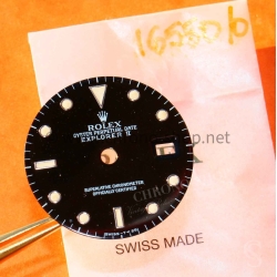 Rolex Vintage Explorer 16550 circa 1989 Glossy Black Oyster Perpetual Date Explorer 2 watch tritium Dial cal 3085