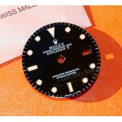 Rolex Vintage Explorer 16550 circa 1989 Glossy Black Oyster Perpetual Date Explorer 2 watch tritium Dial cal 3085