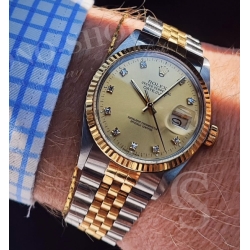 ROLEX COURONNE REMONTOIR TWINLOCK Ø6mm OR JAUNE MONTRES ROLEX GMT MASTER DATEJUST 36mm