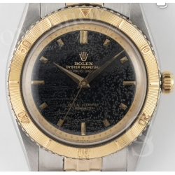 Rolex 6200 Turn O Graph Genuine yellow gold bezel graduated disc numbers embossed