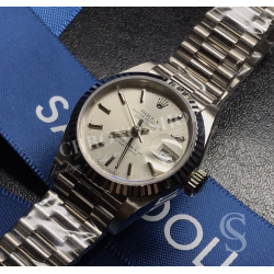 Rolex Datejust original Ladies White gold Handset Tritium Cream color 69174,69170,69190,69160 Cal.2135