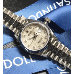 Rolex Datejust original Ladies White gold Handset Tritium Cream color 69174,69170,69190,69160 Cal.2135