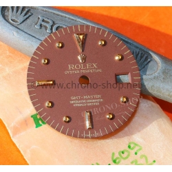 Rolex Rare 70s Watch Mat Brown Rolex GMT Master Gilt Nipple Dial Mk 3 Gmt tutone 1675/3, yellow gold 1675/8 18k