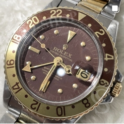 Rolex Cadran vintage Gmt Master Marron Mat Tritium Gmt master 1675/3,1675/8 Nipple dial Mk 3 Cal 1575
