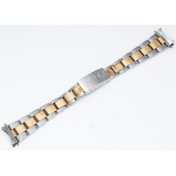 ROLEX VINTAGE 70's MAILLON PLIÉ BITON 16mm ref 7835-19 OR ACIER ROLEX TUDOR BRACELETS VINTAGE 19,17mm