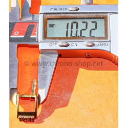 BULOVA BOUCLE ARDILLON 10mm MONTRES DAMES BRACELET ARDILLON PLAQUE OR JAUNE ANNEES 70