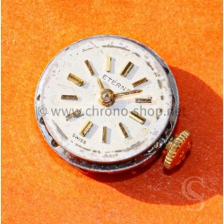ETERNA vintage cadran et aiguilles remontoir or jaune montres dames calibre Eterna mécanique manuel 1417