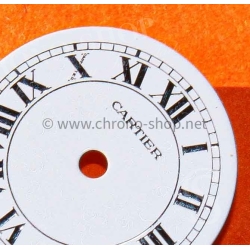 Cartier Vintage Santos Ronde Porcelain White romans numeral watch dial part Genuine ref 20370312 620