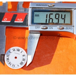 Cartier Vintage Santos Ronde Porcelain White romans numeral watch dial part Genuine ref 20370312 620