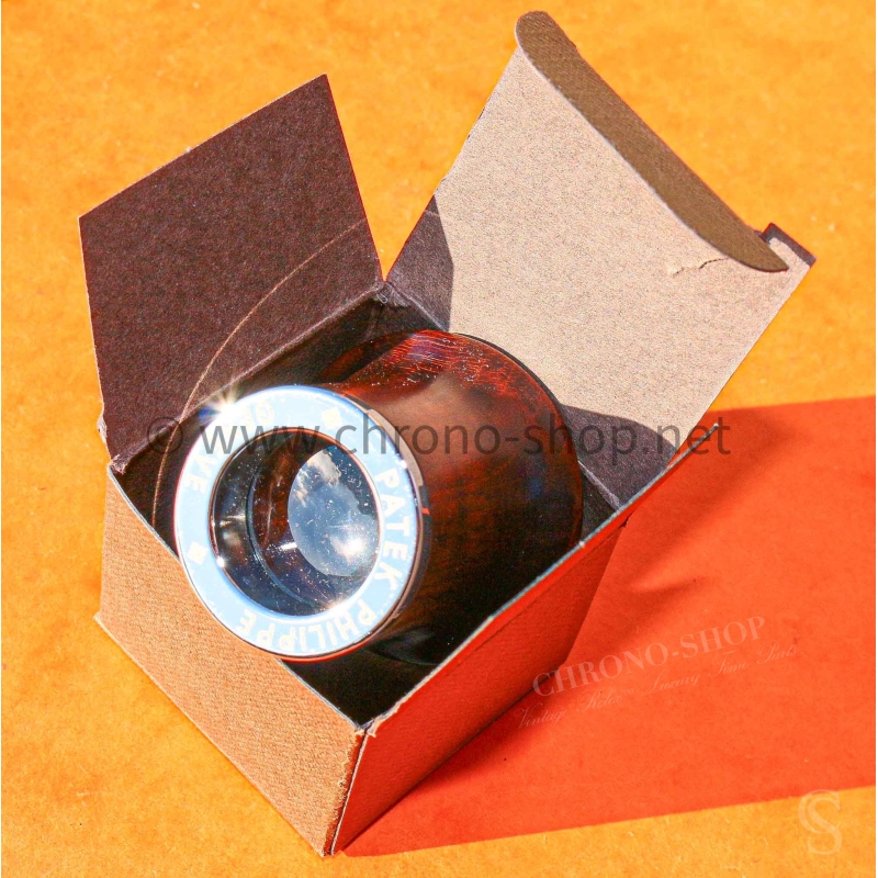 Patek Philippe eyeglasses lens magnifying glass Box Rare loupe Maple wood unused green wooden novelty
