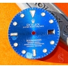ROLEX CADRAN BLEU AU TRITIUM MONTRES SUBMARINER DATE OR ACIER 16803,16808,16613,16618 calibres 3035, 3135