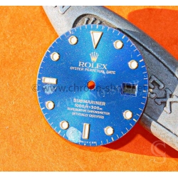 ROLEX CADRAN BLEU AU TRITIUM MONTRES SUBMARINER DATE OR ACIER 16803,16808,16613,16618 calibres 3035, 3135