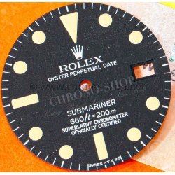 Rolex 1680 Cadran Mark III original montres vintage Submariner Date 1680 Mk 3 tritium patine crème calibre 1570